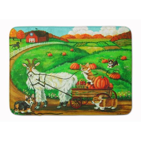 MICASA Corgi Pumpkin Ride with Goat Machine Washable Memory Foam Mat MI750439